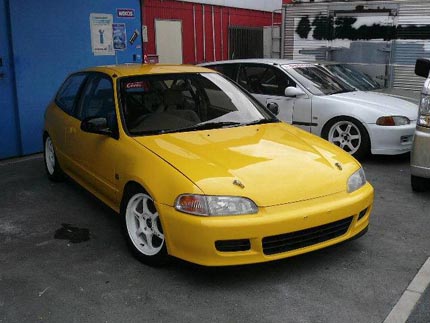 Yellow EG6 Civic SiR II